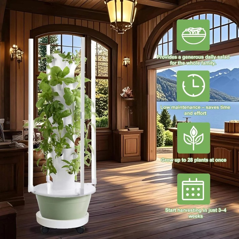 Hydroponic Growing Kit System  - Hydroponic Tower Planter ulasan dan harga