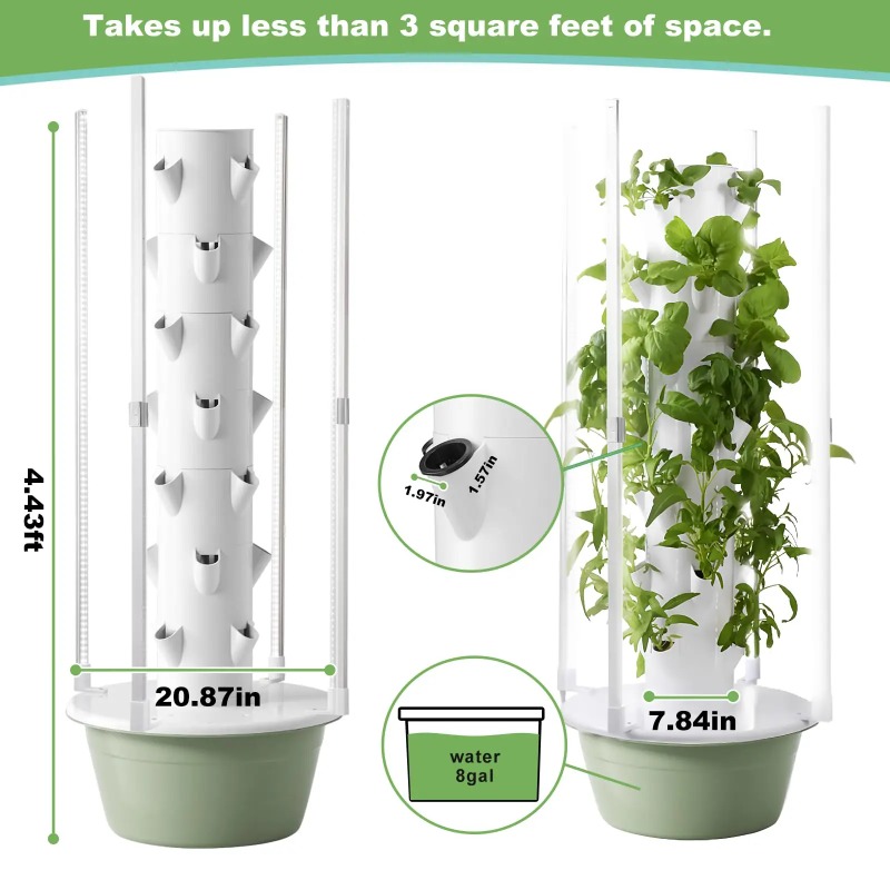Hydroponic Growing Kit System  - Hydroponic Tower Planter ulasan dan harga