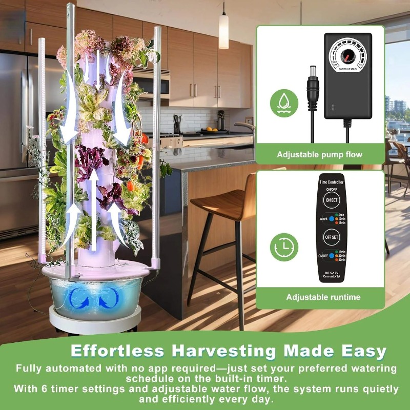 Hydroponic Growing Kit System  - Hydroponic Tower Planter ulasan dan harga