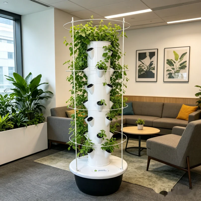 9 Layer Aeroponic Hydroponic V - Hydroponic Tower Planter ulasan dan harga