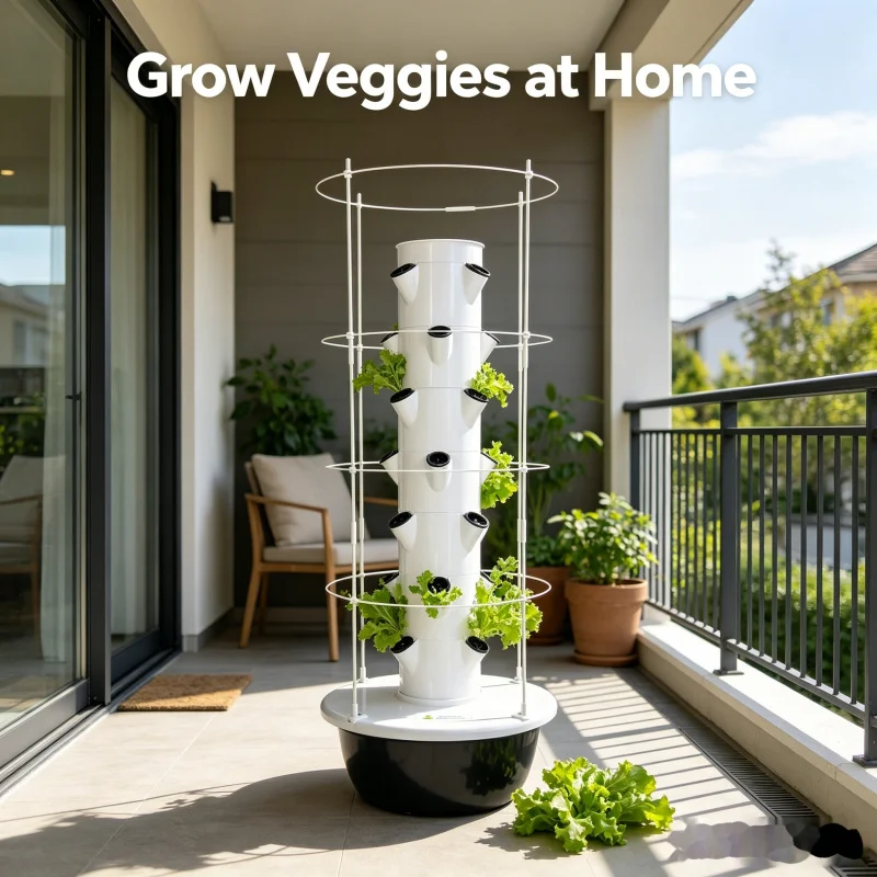 Smart Vertical Hydroponic Towe - Hydroponic Tower Planter ulasan dan harga