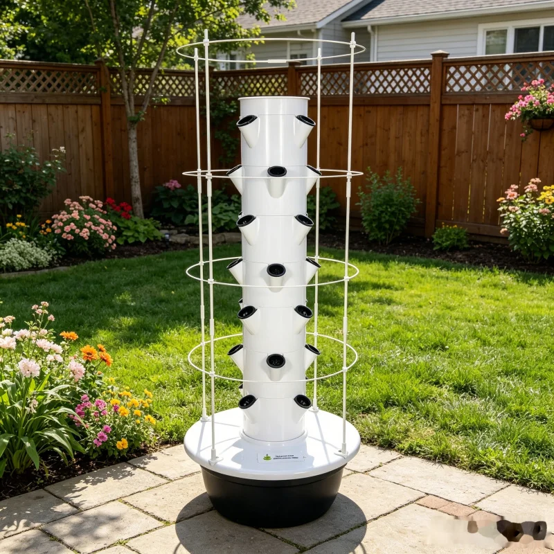 9 Layer Hydroponic Tower Garde - Hydroponic Tower Planter ulasan dan harga