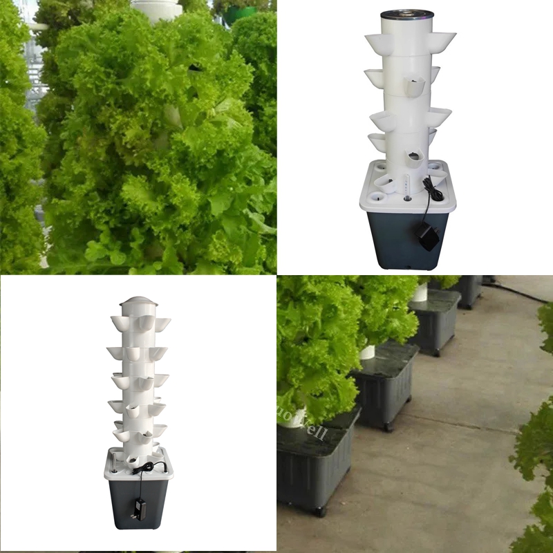 Vertical Hydroponic Tower Gree - Hydroponic Tower Planter ulasan dan harga