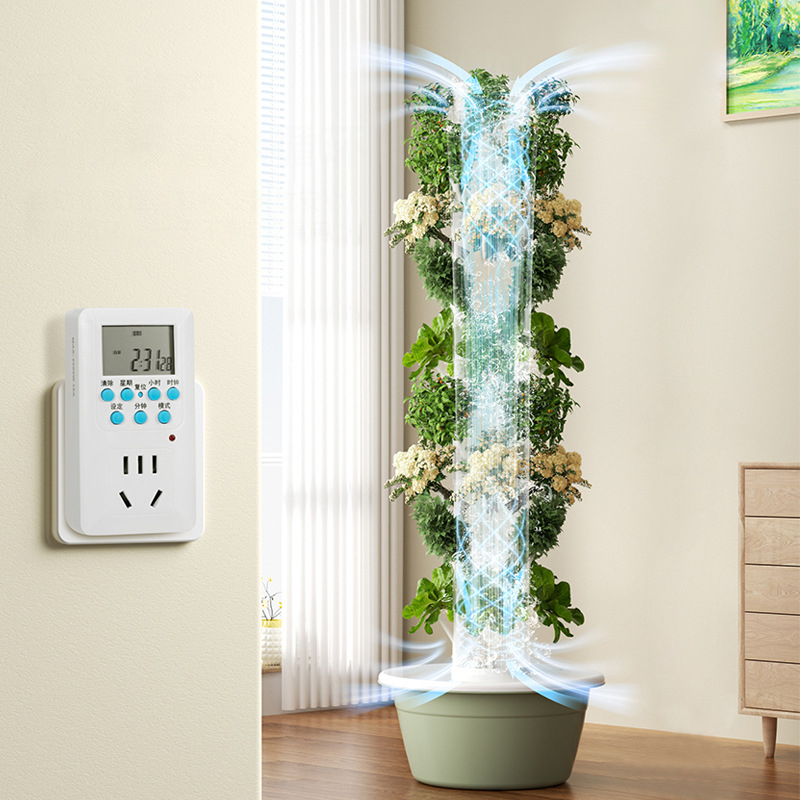 With Led Grow Light Space Tree - Hydroponic Tower Planter ulasan dan harga